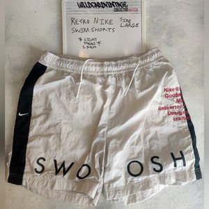 Very vintage Nike Swoosh Swim Trunks